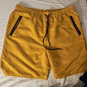 EPTM‎ Runner/SWIM SHORTS Xl  New Tags Mustard/gold